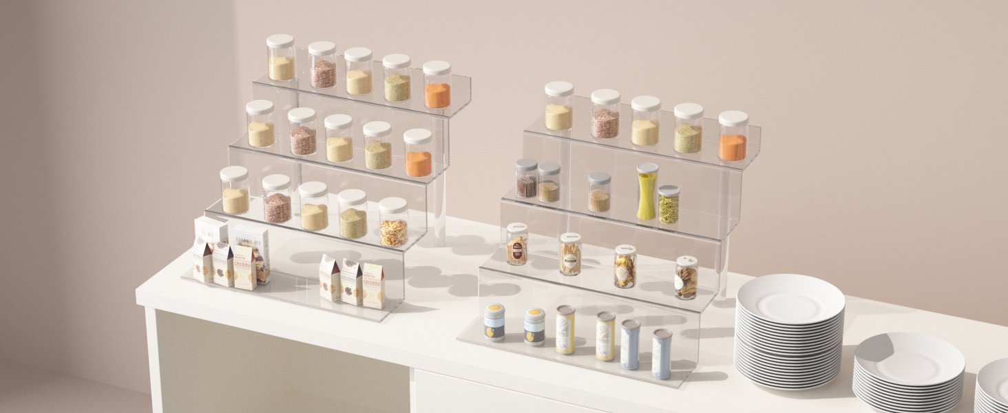 wholesale 12 inch acrylic shelf, 4 tier perfume and cologne organizer, funko pop shelves tiered riser display stand, acrylic display for decoration factory & supplier oem odm
