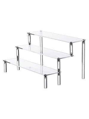oem odm ihomecooker clear acrylic display riser 2 tier cupcake stand shelf for decoration and organizer factory & wholesale supplier