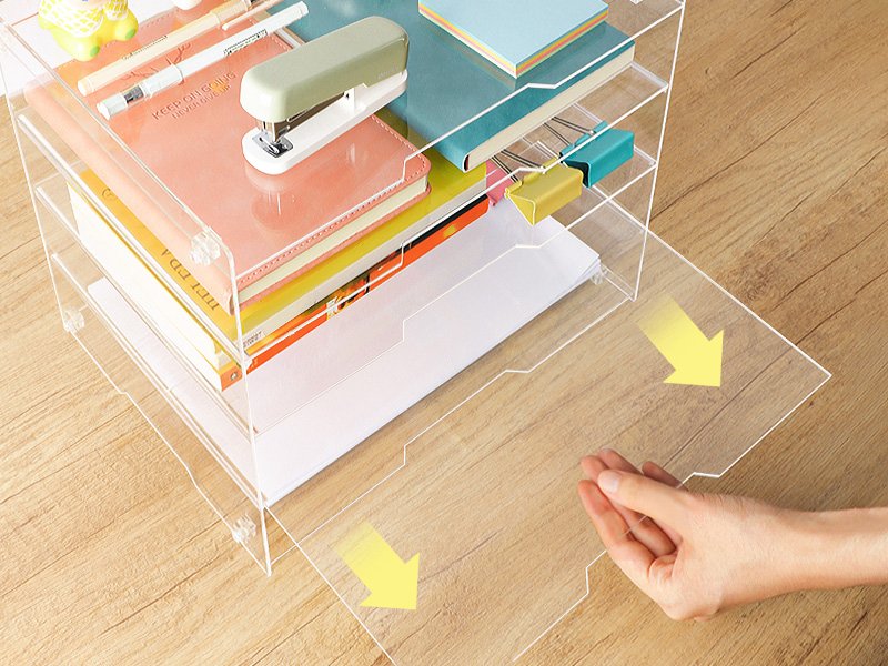 oem odm kku 5 tier clear acrylic desk organizer - letter tray paper file desk organizer and accessories for office supplies factory & wholesale supplier