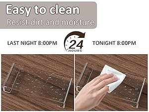 oem odm acrylic tray pedestal stand bathroom décor, crystal clear display risers kitchen resist dirt and moisture, soap dish holder for counter, sink, vanity, 8.66'' x 3.9'' factory & wholesale supplier