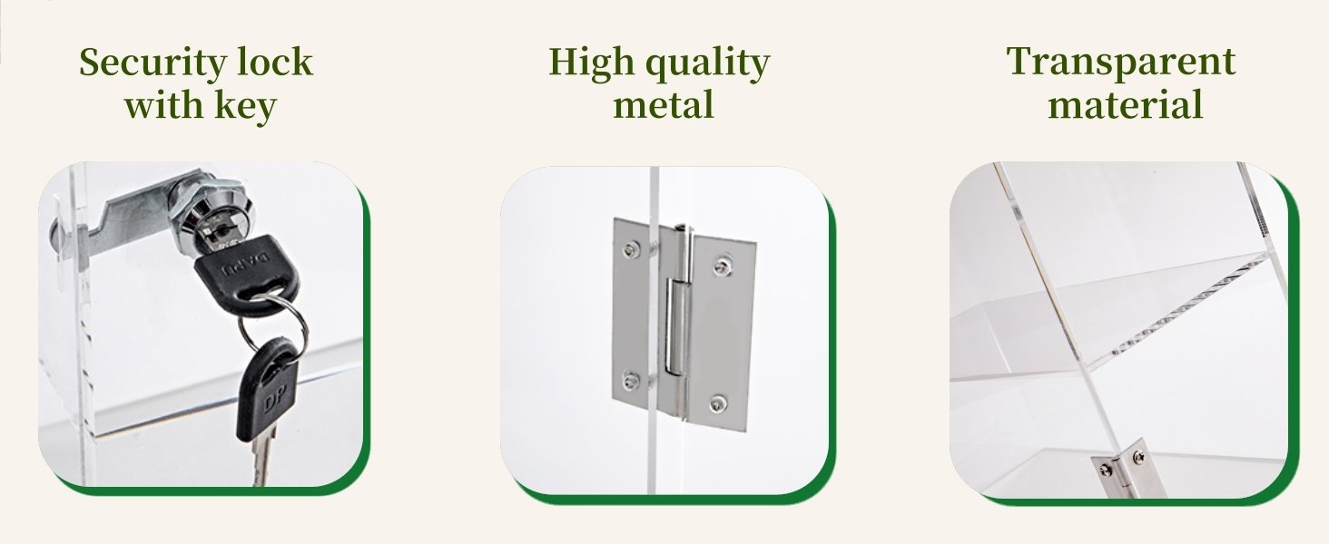 wholesale acrylic display case with lock key, countertop display case, clear showcase display cabinet safe storage, retail display case for collectibles (3 tier,11.8 x 5.9 x 15.7 inch) factory & supplier oem odm