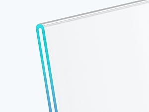 wholesale ticonn 8.5 x 11 acrylic sign holder, l shape clear sign stand for displaying, plastic paper holder for office, store, restaurant (vertical 3 pack) factory & supplier oem odm