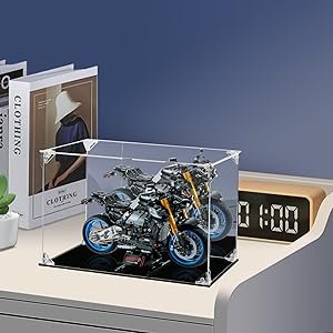 oem odm acrylic display case for collectibles assemble clear acrylic display box with mirrored back, alternative glass case for action figures lego model doll toys display (10x10x15.7 inch; 25x25x40 cm) factory & wholesale supplier