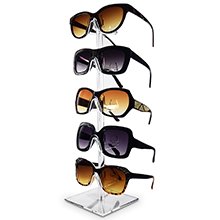 wholesale mooca 2 pcs set premium acrylic sunglass organizer, glasses holder, sunglass holder, glasses stand, eye glass holder, 5 frames for each factory & supplier oem odm