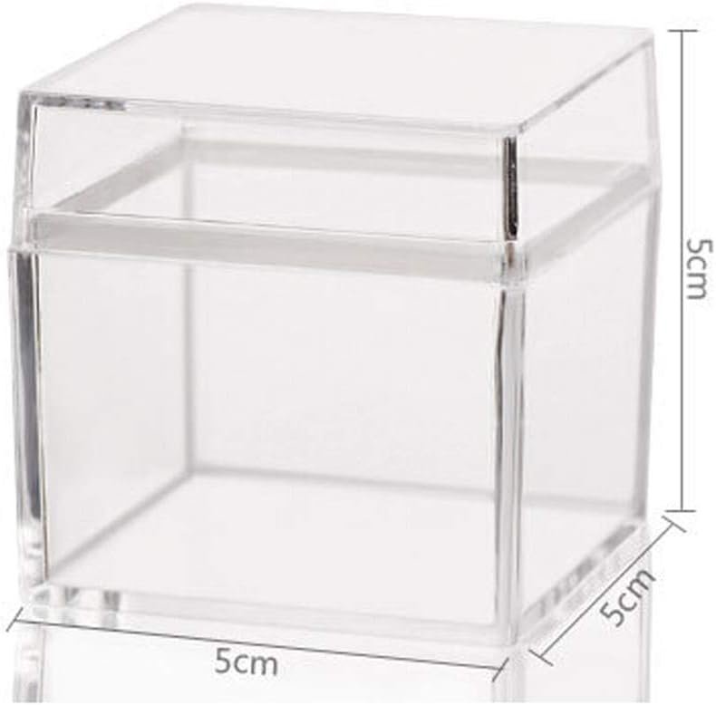 oem odm plastic transparent box square candy box acrylic 5 sided jewelry display storage box for case square cube props box factory & wholesale supplier