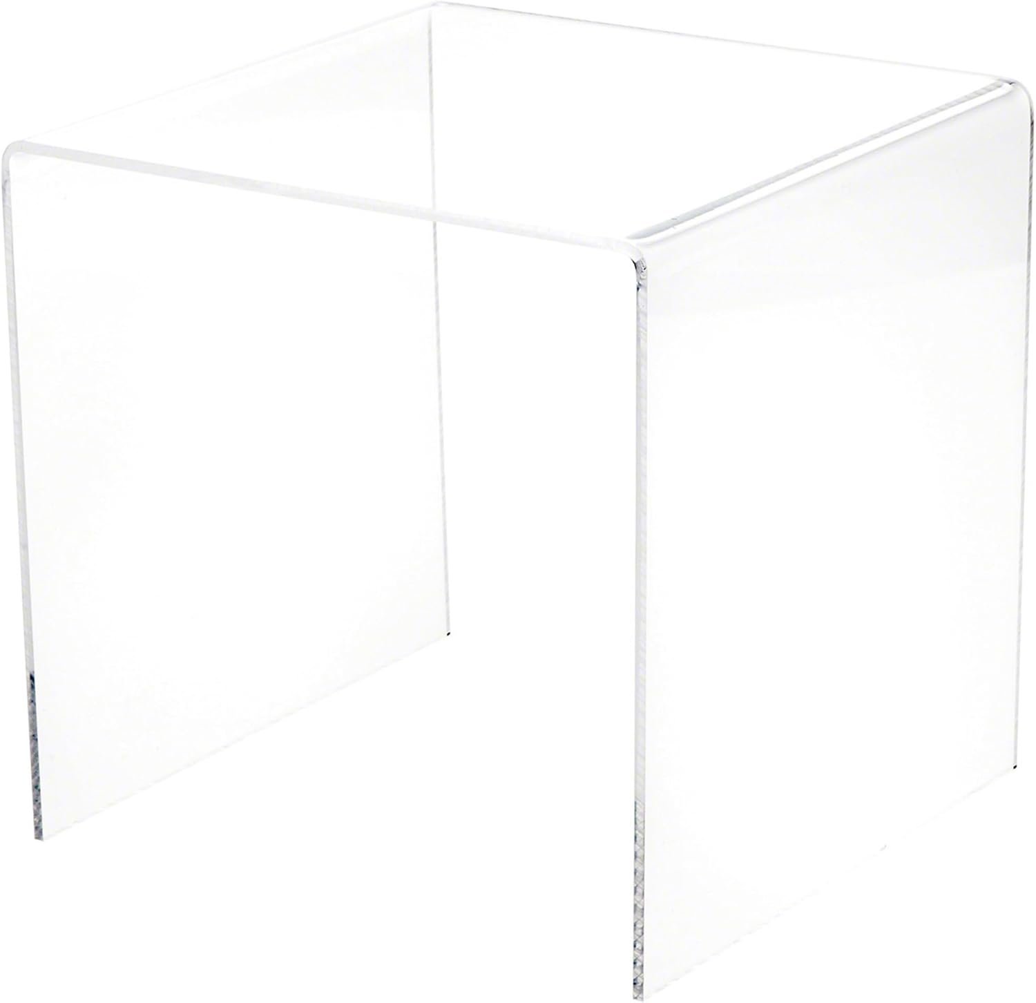 oem odm plymor clear acrylic square display riser, 7