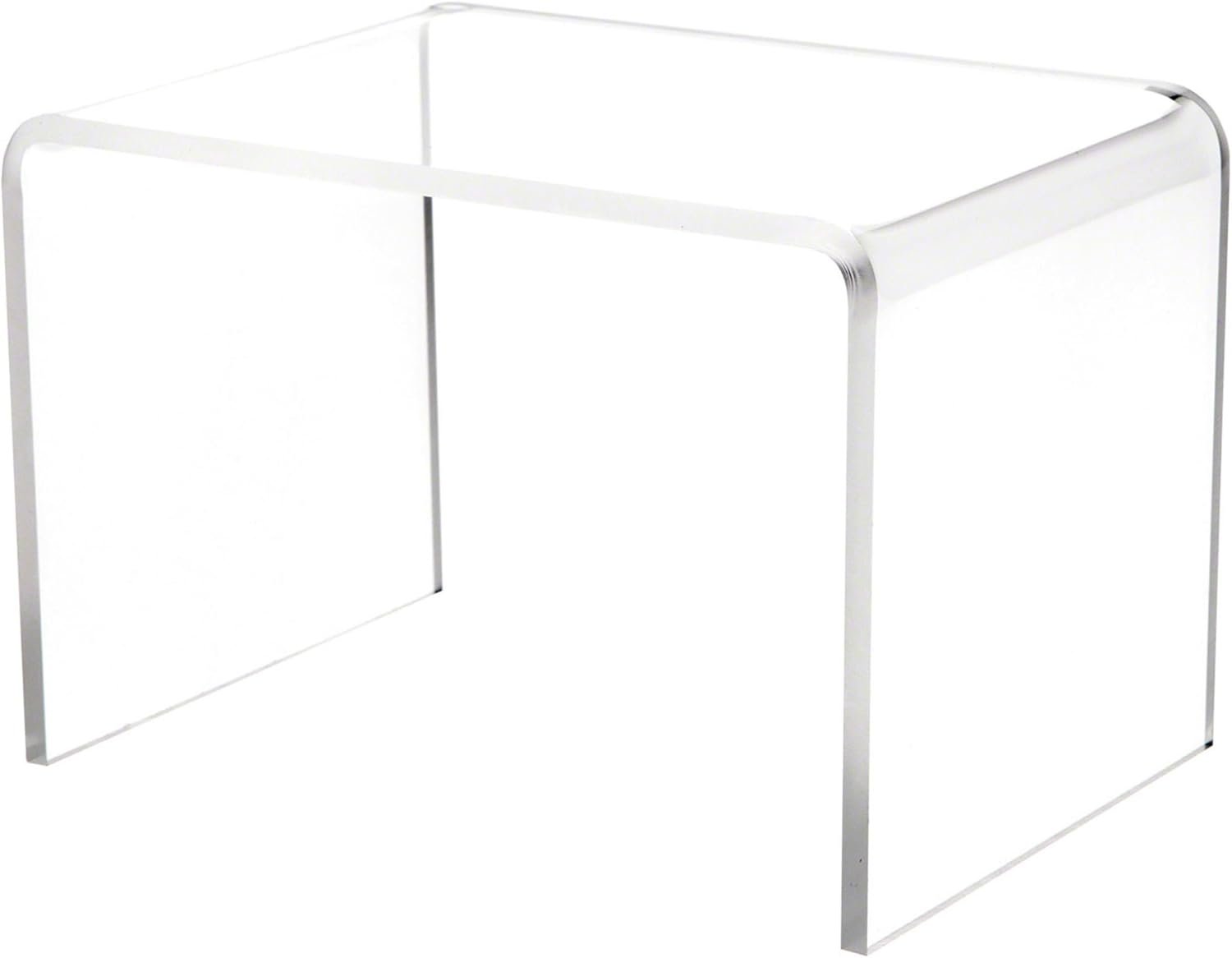 oem odm plymor clear acrylic rectangular display riser, 4