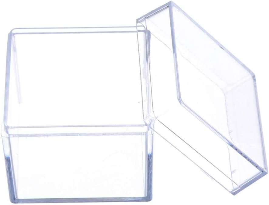 oem odm plastic transparent box square candy box acrylic 5 sided jewelry display storage box for case square cube props box factory & wholesale supplier