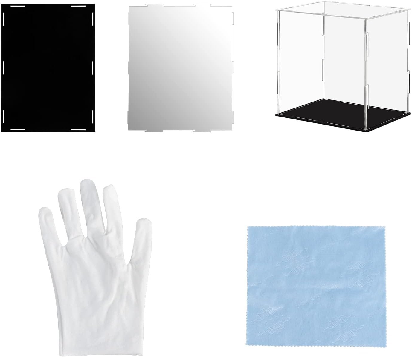 oem odm display case 7.8x5.9x7.8inch,20x15x20cm for collectibles assemble clear acrylic box alternative glass case for display action figures home storage organizing toys factory & wholesale supplier