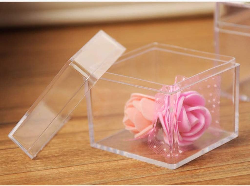 oem odm plastic transparent box square candy box acrylic 5 sided jewelry display storage box for case square cube props box factory & wholesale supplier