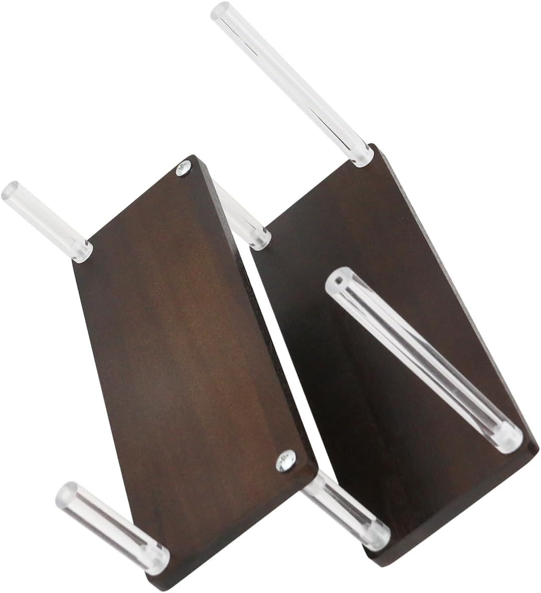 oem odm 2 tier acrylic risers display stand dessert riser stand for easy installation brown acrylic display shelf for party kitchen factory & wholesale supplier