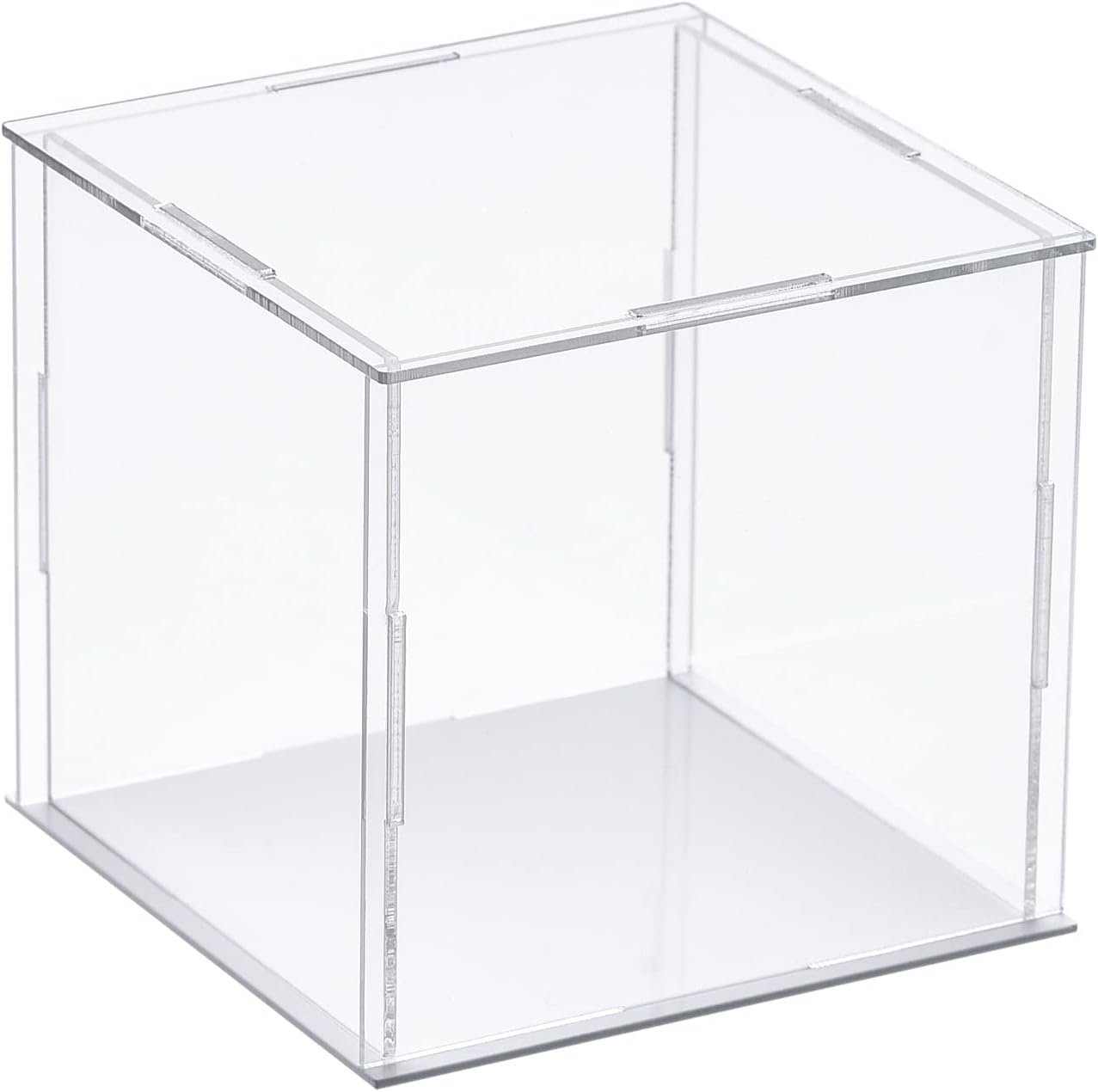 oem odm meccanixity clear display case, acrylic box assemble transparent dustproof box showcase 3.9x3.9x3.9inch for collectibles, crafts factory & wholesale supplier
