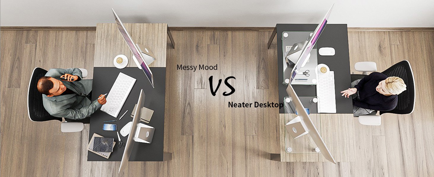 oem odm 2 pack computer monitor riser with height adjustable multi media desktop stand for flat screen lcd led tv, laptop/notebook/xbox one factory & wholesale supplier