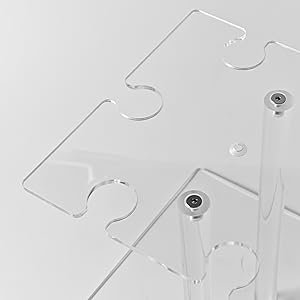 wholesale rectangle acrylic champagne tower display rack stand, 3 tier floating sight flute holder with 32 slots for party, wedding, school, celebration, 17.3x11.8x25.5 inch factory & supplier oem odm