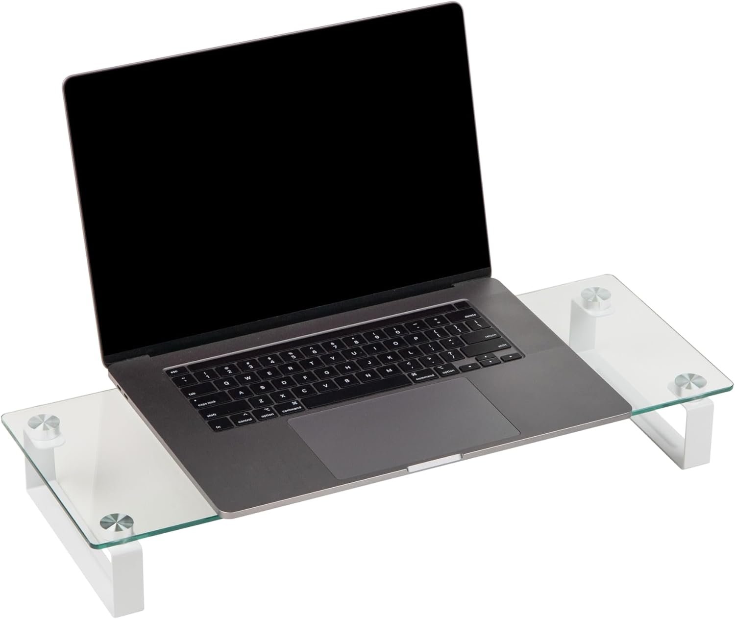 oem odm mind reader monitor stand, contemporary, desktop organizer, laptop riser, office, glass, 22