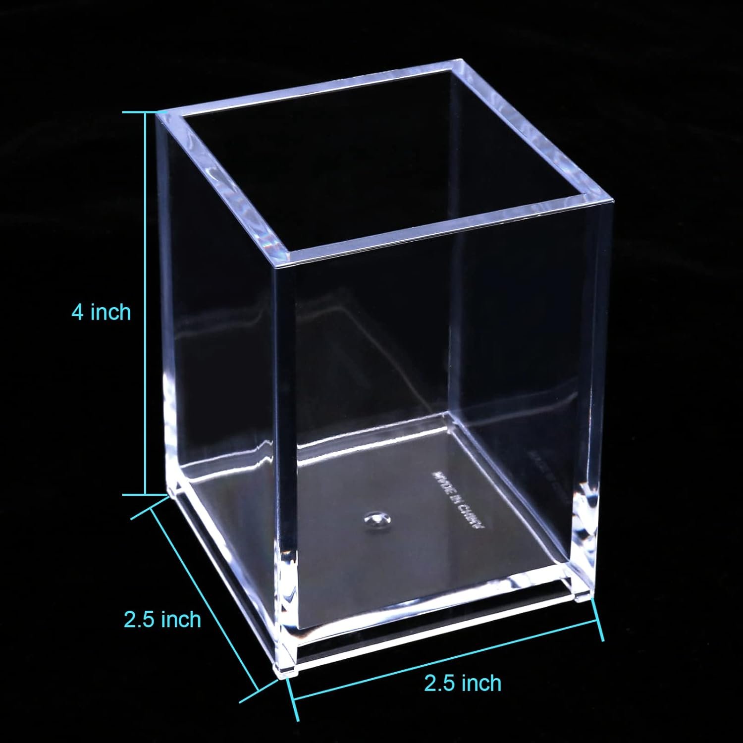 oem odm acrylic pen holder, 3 pcs clear pencil holders for desk, makeup brush holder cup organizer, stationery storage desktop accessories for office school supplies (with cleaning cloth) factory & wholesale supplier