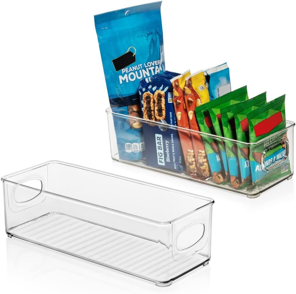 oem odm clearspace plastic pantry organization and food storage bin – great kitchen fridge organizer bins, 2 pack factory & wholesale supplier