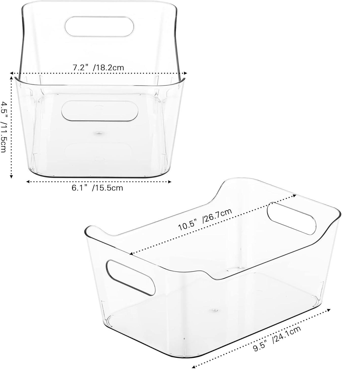 oem odm tiawudi 12 pack plastic storage bins, multi-use organizer bins, pantry organizer, clear storage containers, bins for home & kitchen factory & wholesale supplier