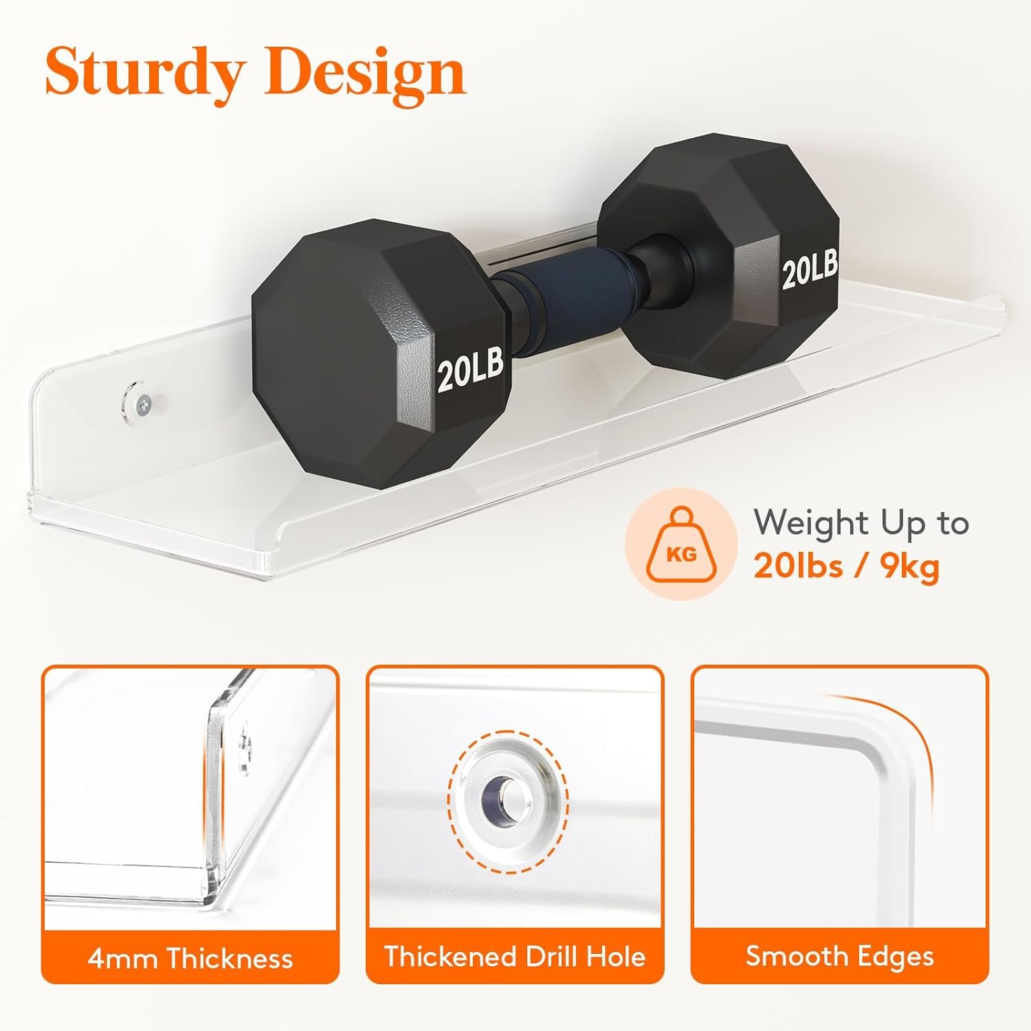 wholesale lifewit floating shelves for wall, 6 pack 15