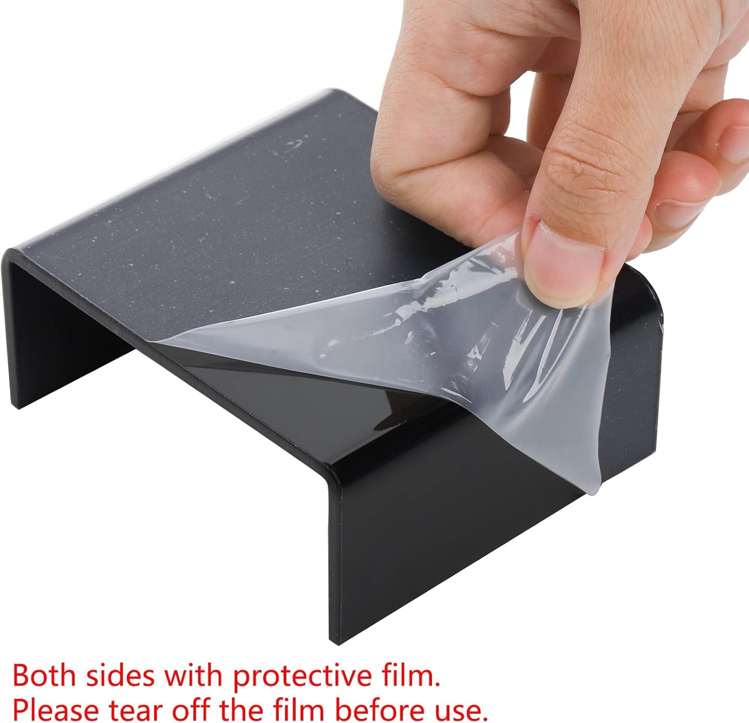 oem odm hedume set of 9 black acrylic display risers, jewelry display riser, product display stand for figures, buffets, dessert, cupcakes, candy, jewelry and collectibles factory & wholesale supplier