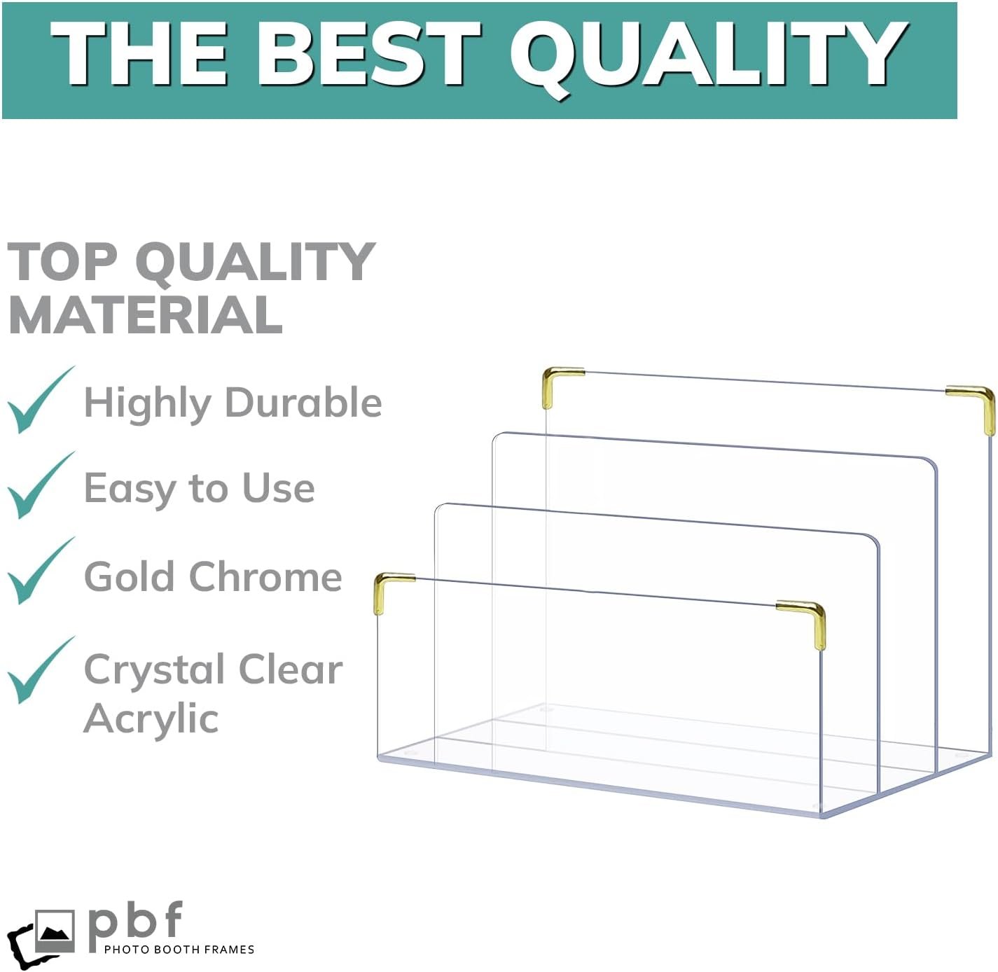 oem odm pbf acrylic file holder | clear file organizer for desk w/gold accents | acrylic desk organizer, folder holder, mail sorter, file stand, magazine divider, laptop, notebook, & letter organizer factory & wholesale supplier