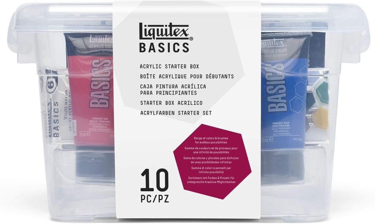 oem odm liquitex basics acrylic paint set, 9 x 75ml (2.4-oz), starter box factory & wholesale supplier
