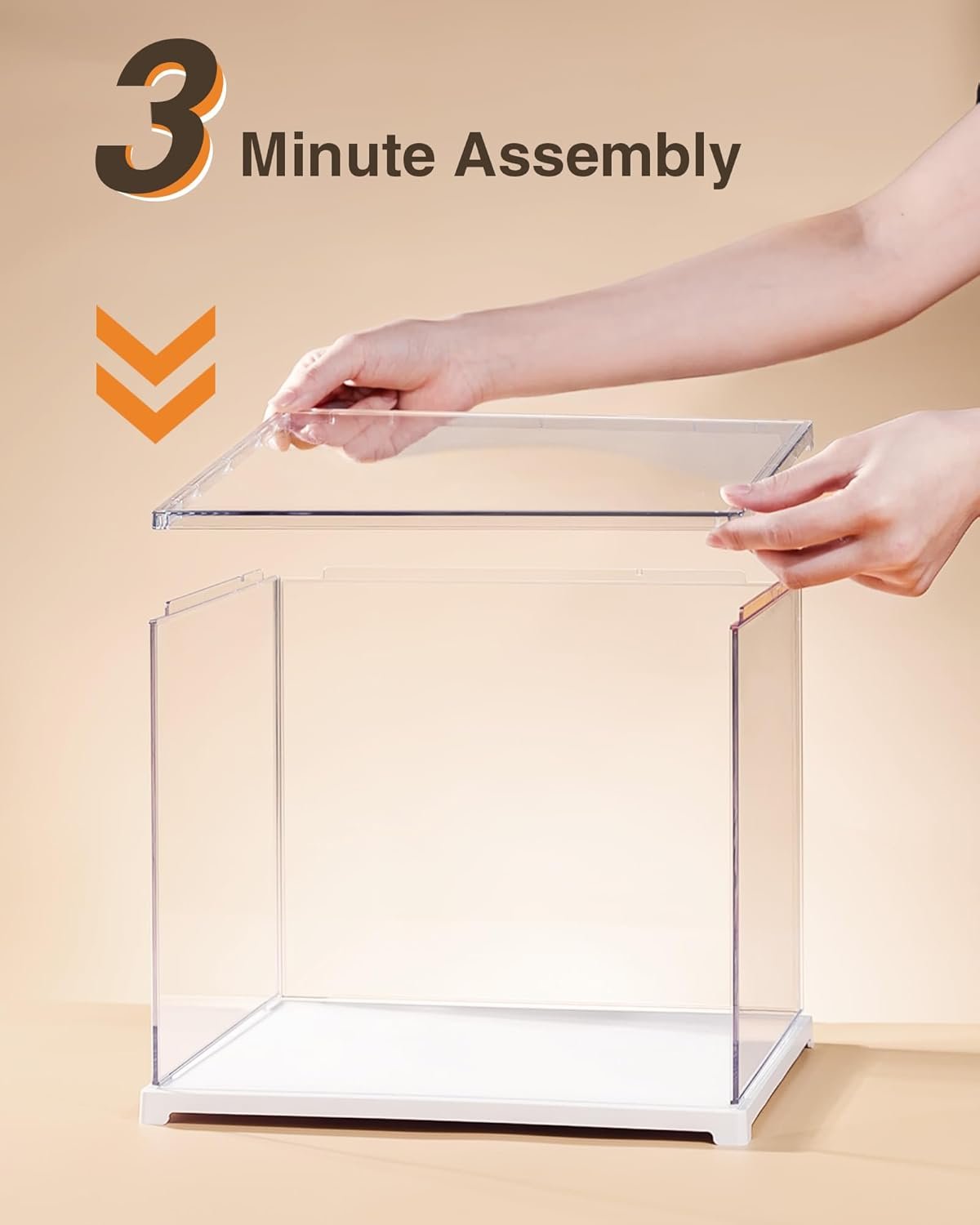 oem odm rowood display box,dustproof acrylic display case for miniature house kit,book nook,3d puzzle(11.3x9.3x9.6inch) factory & wholesale supplier