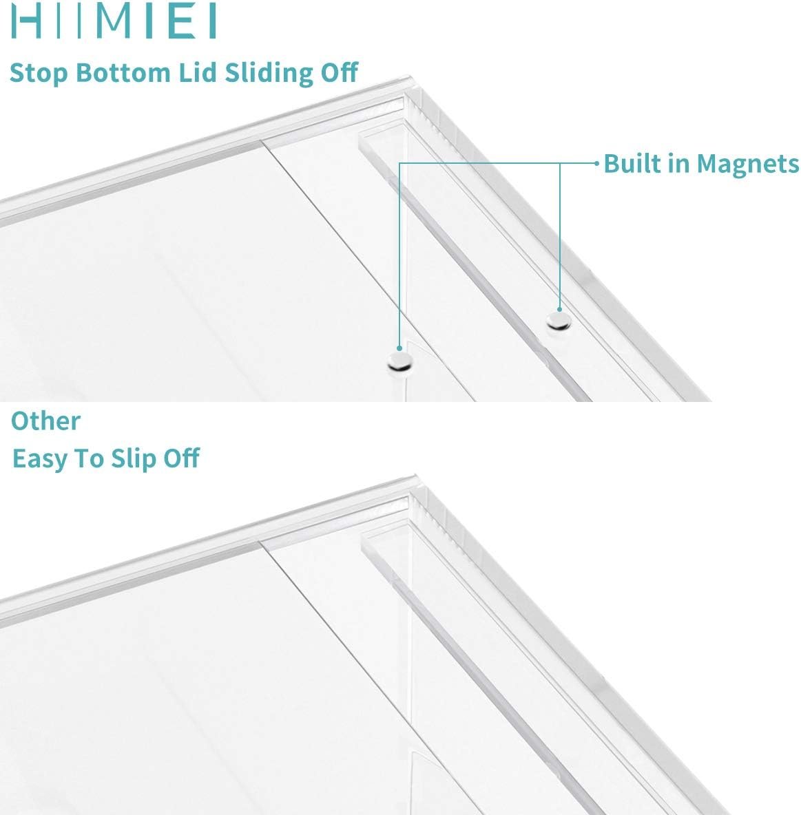 oem odm hiimiei acrylic tissue box cover 5.4x5.4x5.4'' clear tissue holder napkin dispenser for home office restaurant-clear factory & wholesale supplier
