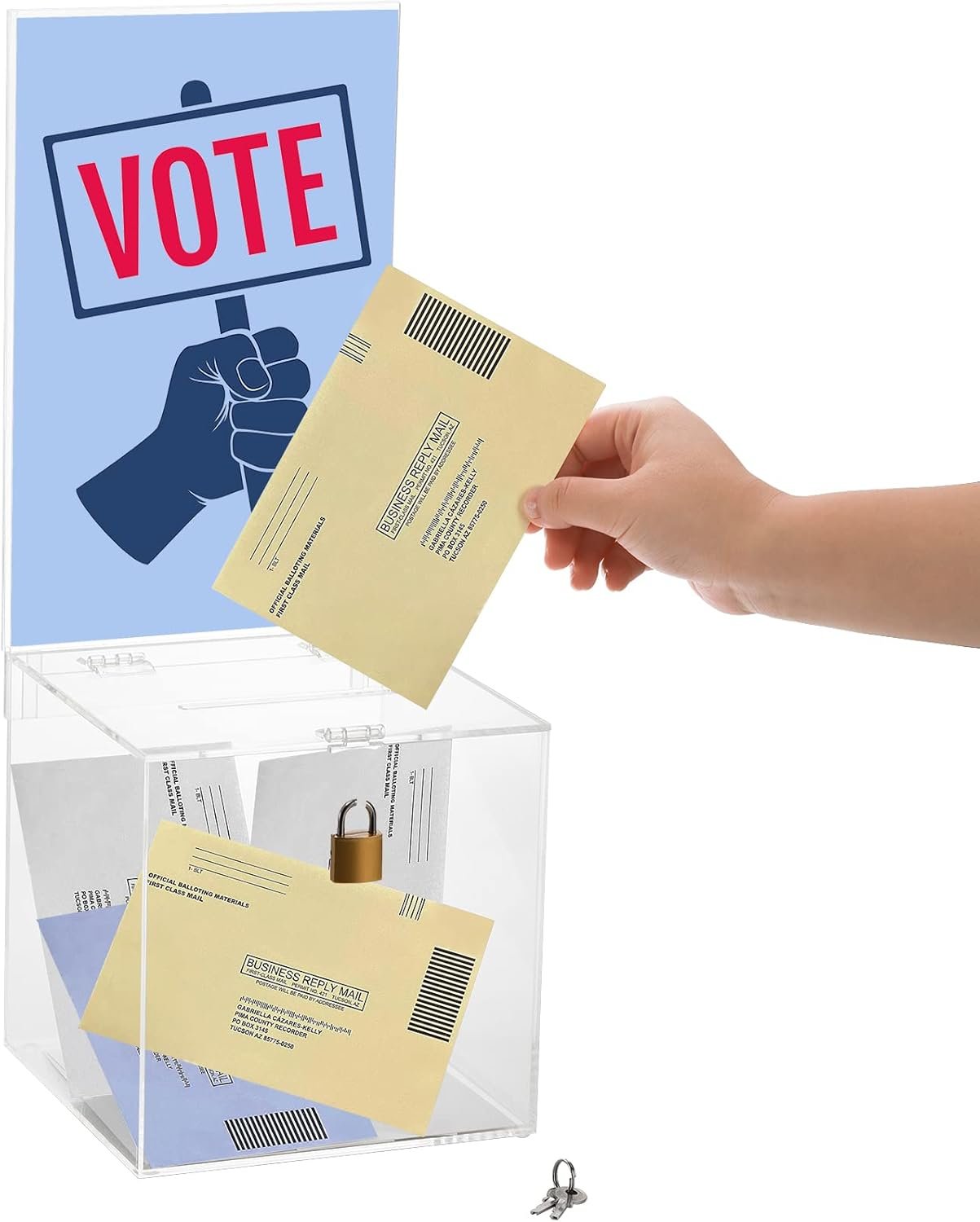 oem odm youeon square acrylic donation box with lock, 7 x 7 x 18 in clear suggestion box with slot and lock, ballot box with sign holder, tip box, vote box, comment box for voting, charity, fundraising factory & wholesale supplier