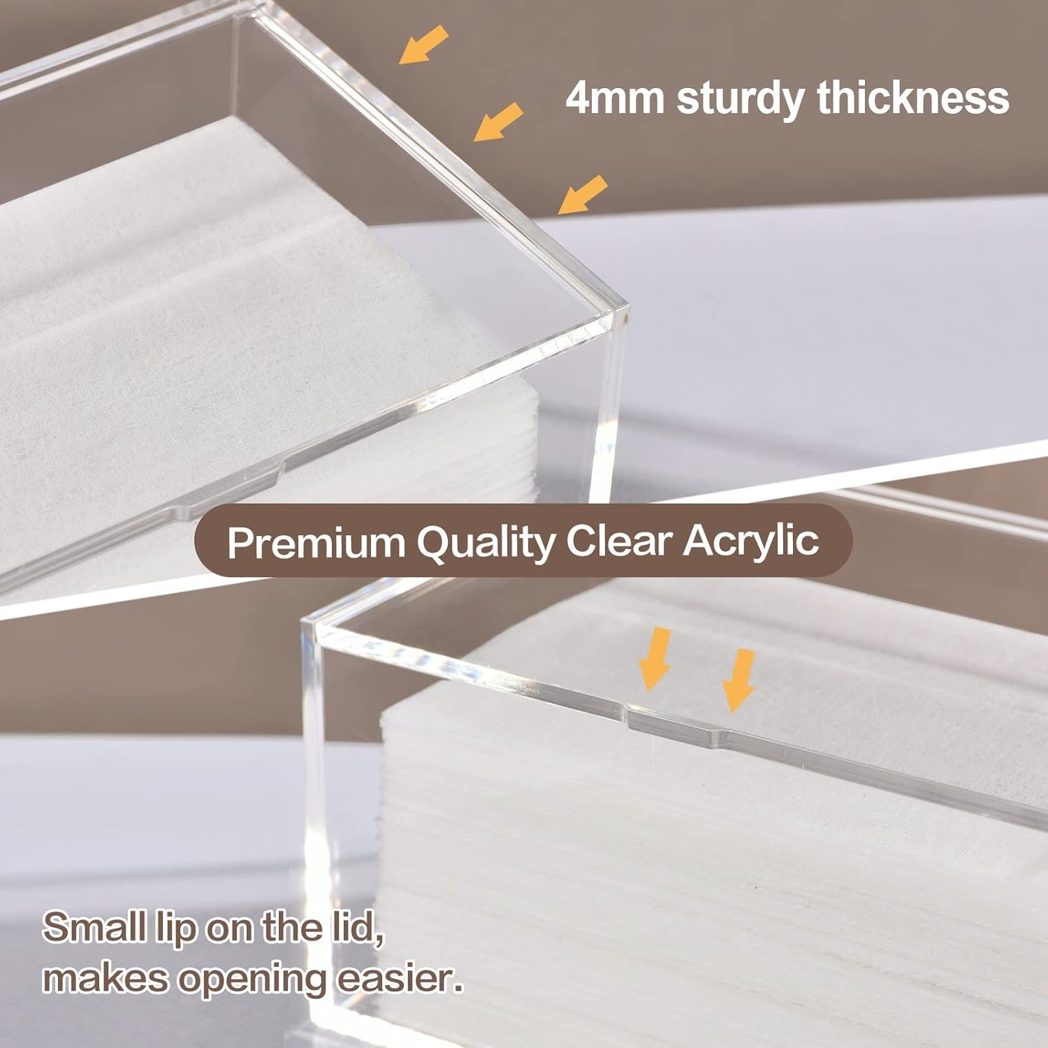 oem odm simetufy dryer sheet holder for laundry room, acrylic laundry clear dryer sheets dispenser container box with lid for organizing fabric dry sheet, laundry pods factory & wholesale supplier
