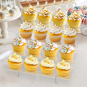wholesale acrylic display riser stand shelf clear 4 tier cupcake stand perfume display holder figures desktop decoration and organizer showcase toys retail display rack candy dessert buffet 4 step collection (1 pack) factory & supplier oem odm