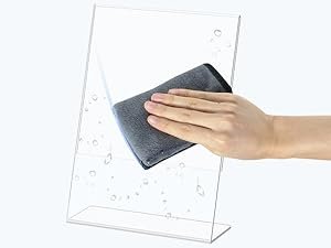 wholesale ticonn 8.5 x 11 acrylic sign holder, l shape clear sign stand for displaying, plastic paper holder for office, store, restaurant (vertical 3 pack) factory & supplier oem odm