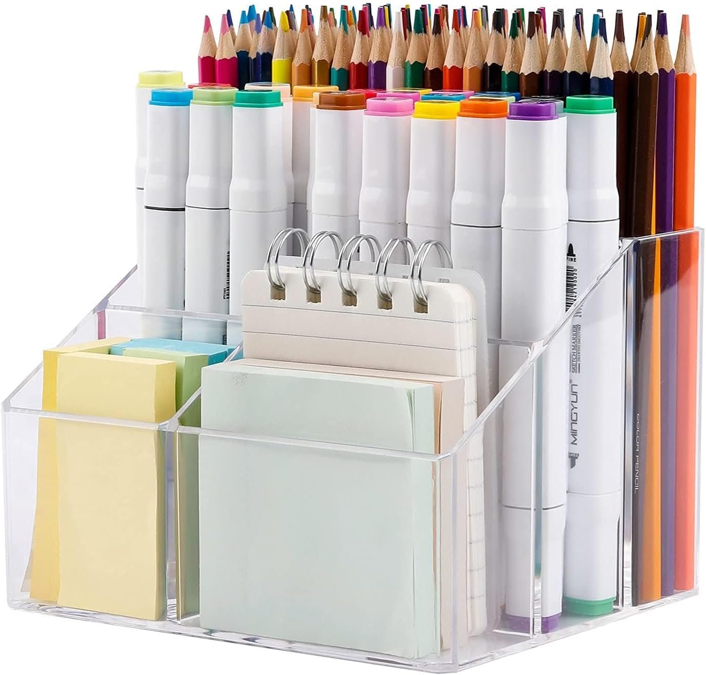 oem odm yesesion clear pen holder, pen organizer for desk, pencil cup for home office, school supplies, art stationery, desktop storage and accessorizes for card, marker, remote control factory & wholesale supplier