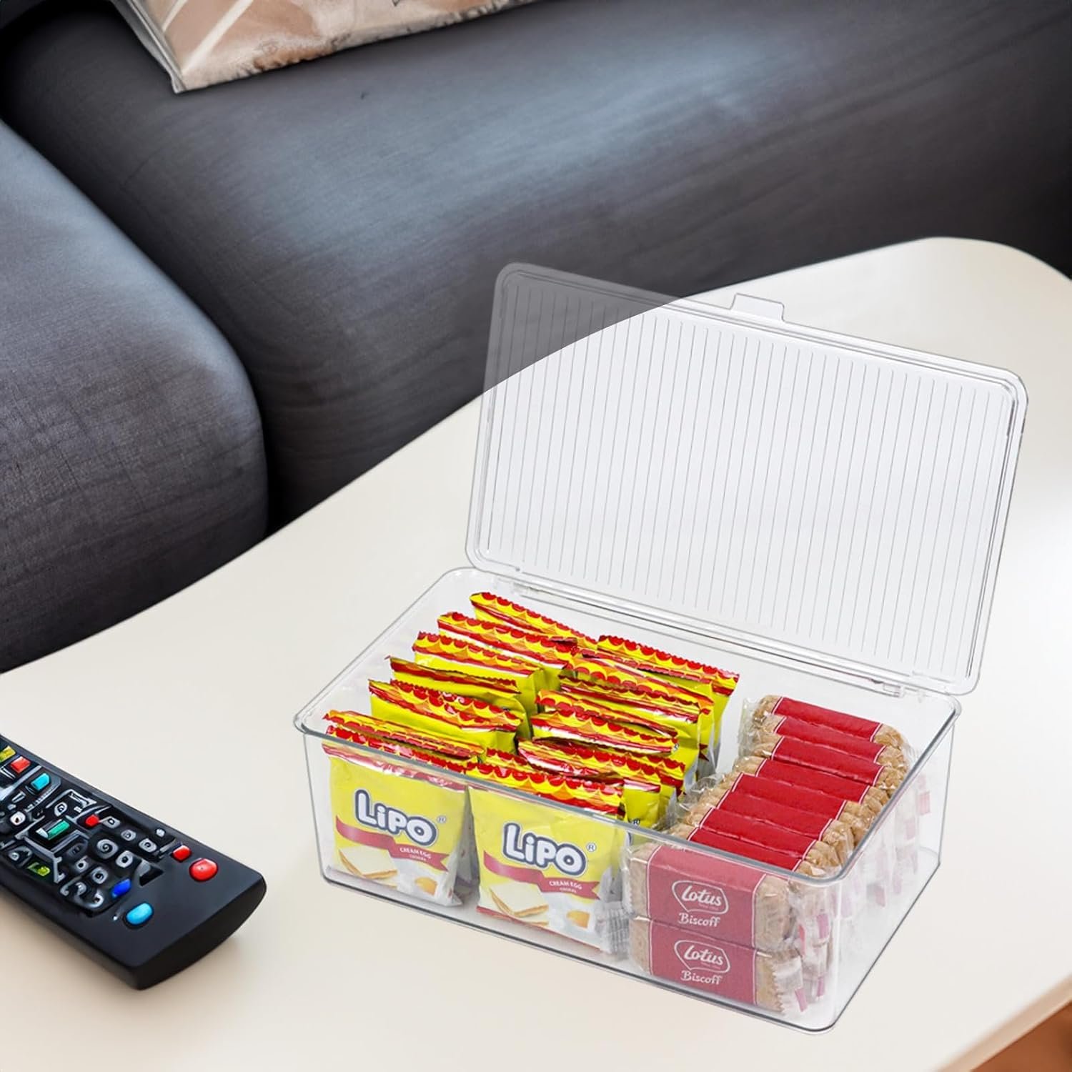 oem odm clear plastic storage bin with lid, makeuo holder, fridge organizer, refrigerator organizers and storage, small container for pantry, office, dresser, bathroom, kitchen, snack factory & wholesale supplier