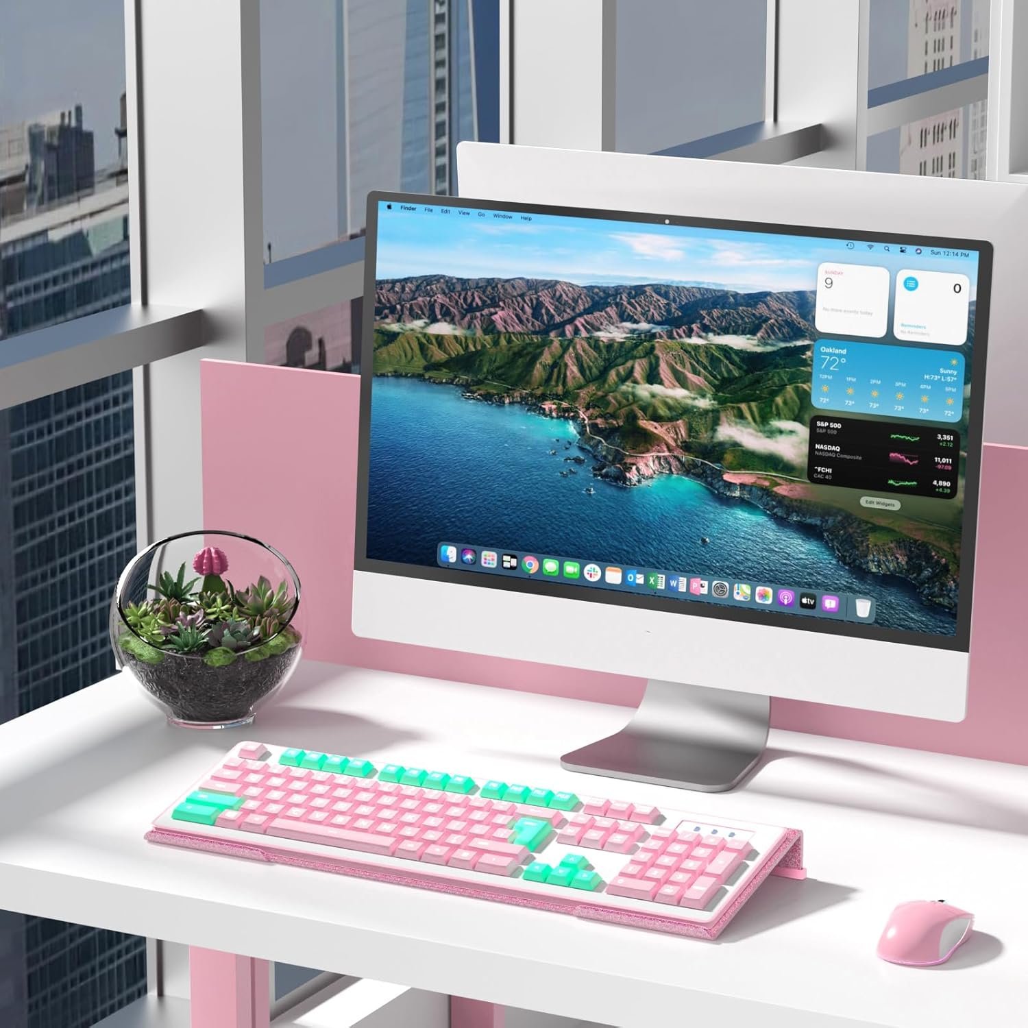 oem odm winffor comfortable computer keyboard stand - ergonomic keyboard riser acrylic tilted keyboard holder for easy typing&working at home office - fits all keyboard sizes - 17'' wide (glitter pink) factory & wholesale supplier