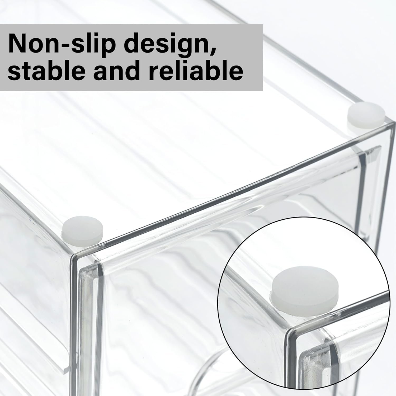oem odm prsildan acrylic drawer makeup organizer with 6 drawers, set of 2 office desk organizers accessories, clear stackable storage drawers for vanity, countertop, craft, jewelry, art supply organization factory & wholesale supplier
