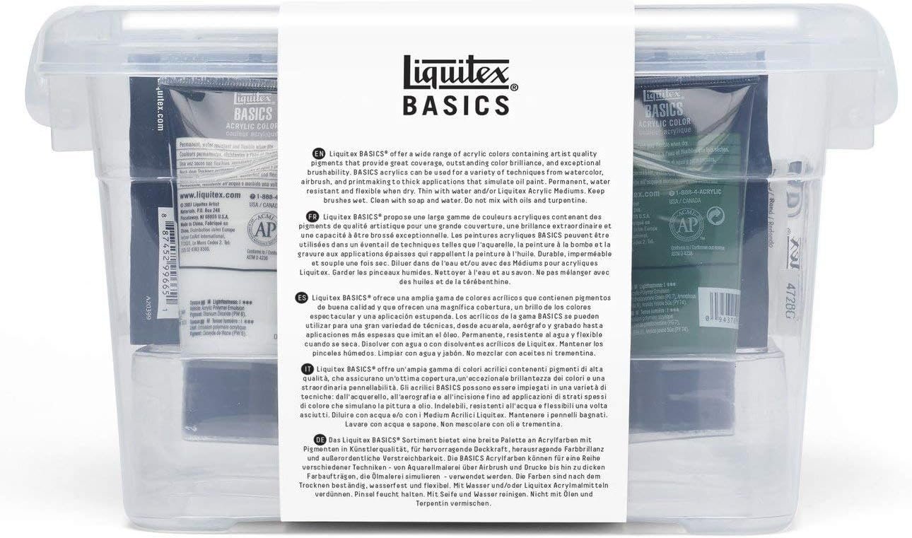 oem odm liquitex basics acrylic paint set, 9 x 75ml (2.4-oz), starter box factory & wholesale supplier