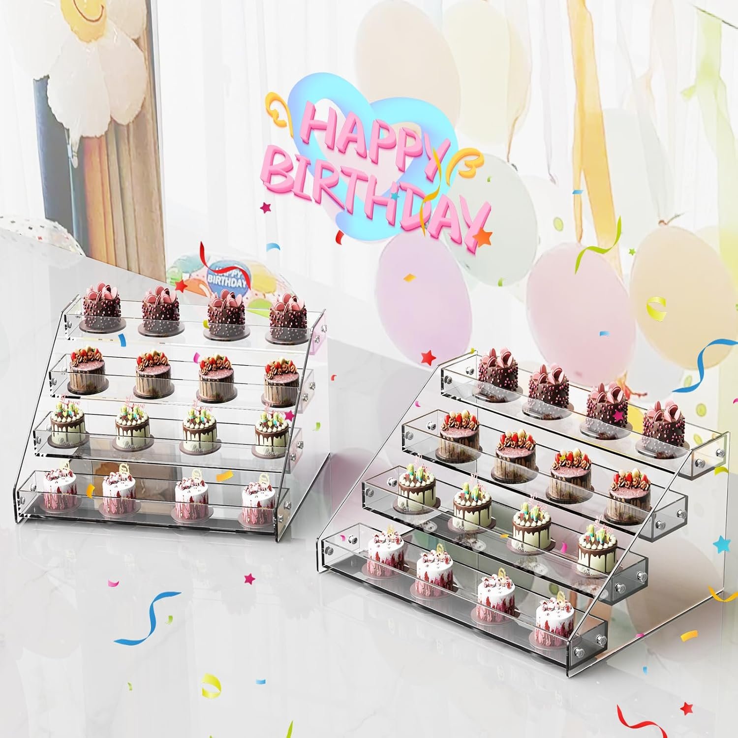 wholesale acrylic display shelf,risers display stands,perfume organizer,cupcake stand,tiered display stand,sticker display,card stands for display,card display stand,figure display，spice rack(6 tier) factory & supplier oem odm