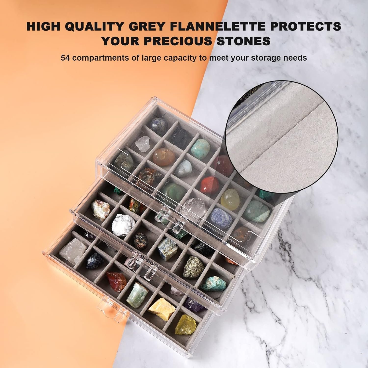 oem odm acrylic rock collection display case rock collection box for kids display cases for collectibles crystal display case holder shadow boxes display cases display cabinet fossil display box factory & wholesale supplier