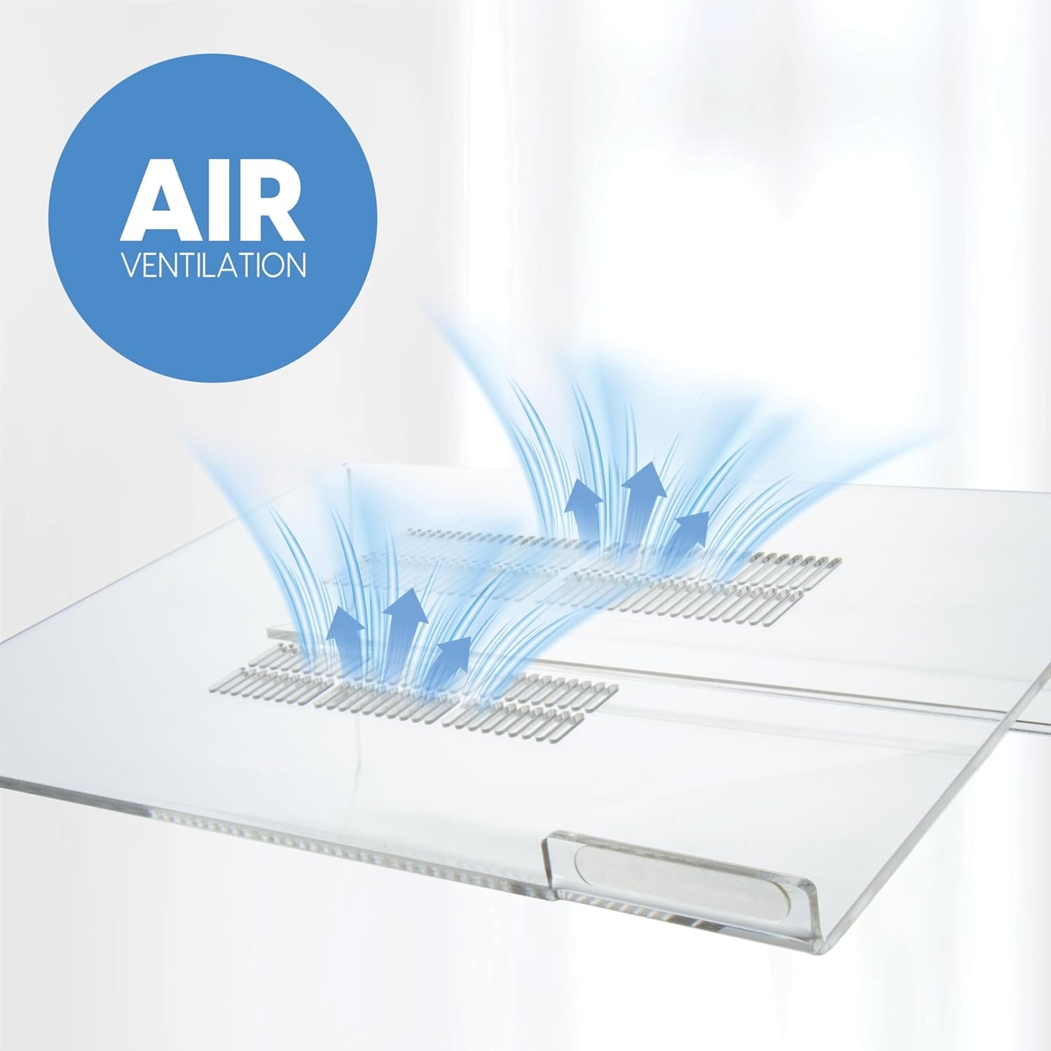 oem odm duraclear acrylic laptop stand for desk - ergonomic 2.5