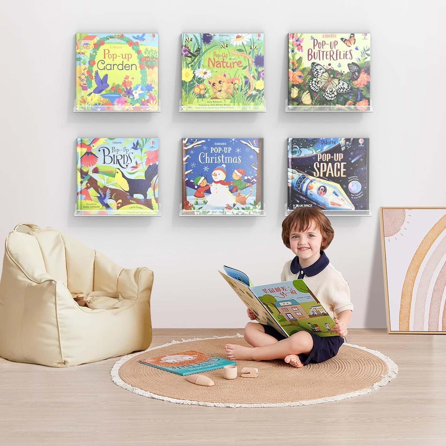 wholesale vinyl record shelf wall mount, 12 pack 12 inch clear acrylic album record holder display, kids bookshelf, floating wall shelves for bathroom, bedroom, living room, kitchen factory & supplier oem odm
