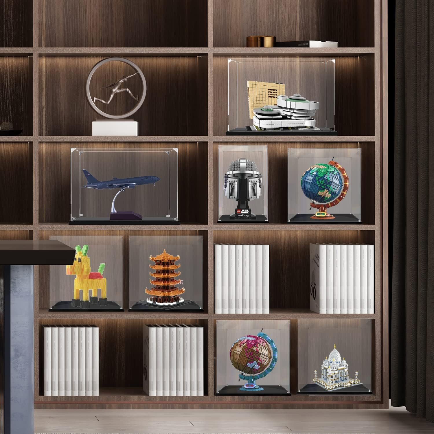 oem odm acrylic display case for collectibles assemble clear acrylic display box for lego alternative glass case for showcasing figures doll toys home storage(10x10x10 inch, 25x25x25 cm) factory & wholesale supplier