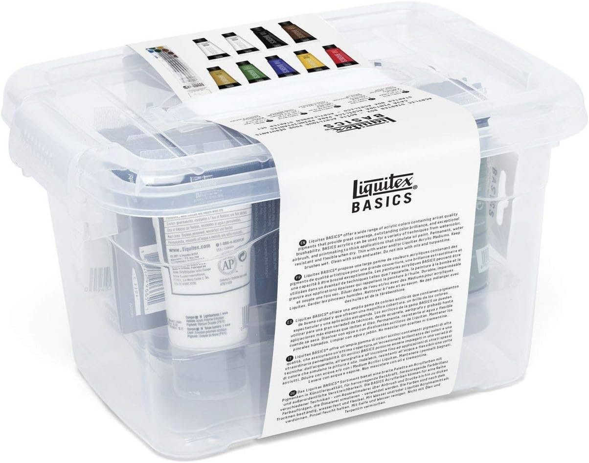 oem odm liquitex basics acrylic paint set, 9 x 75ml (2.4-oz), starter box factory & wholesale supplier