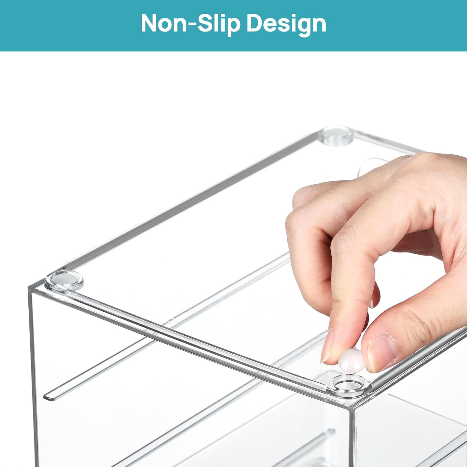 oem odm vtopmart acrylic organizer with 8 drawers, desk organizers and accessories, clear makeup organization, dustproof storage drawers for office art craft supplies factory & wholesale supplier