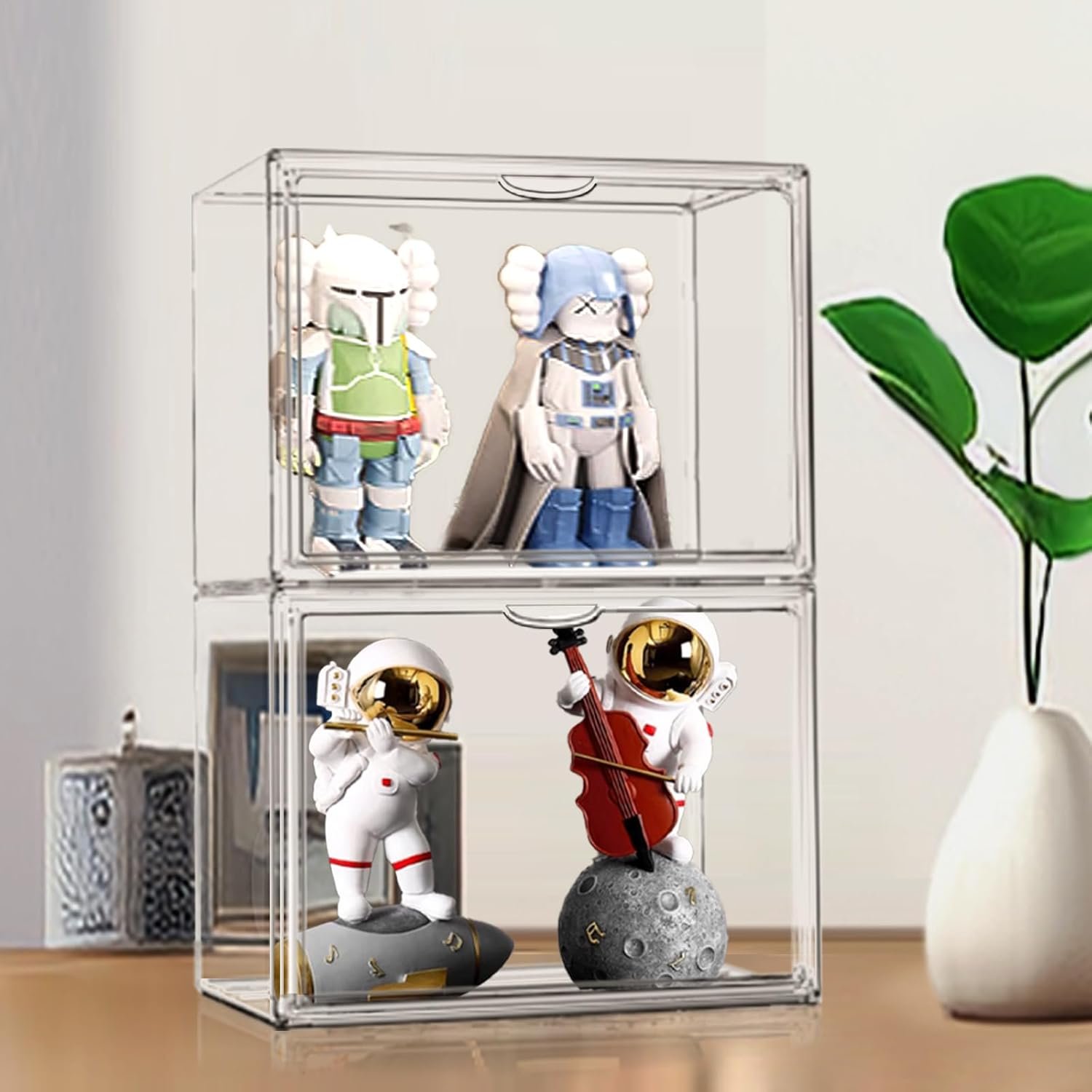 oem odm xx-large acrylic box, extra large boots shoe display case, clear sneaker storage stackable purse handbag organizer shoe boxes with magnetic door factory & wholesale supplier