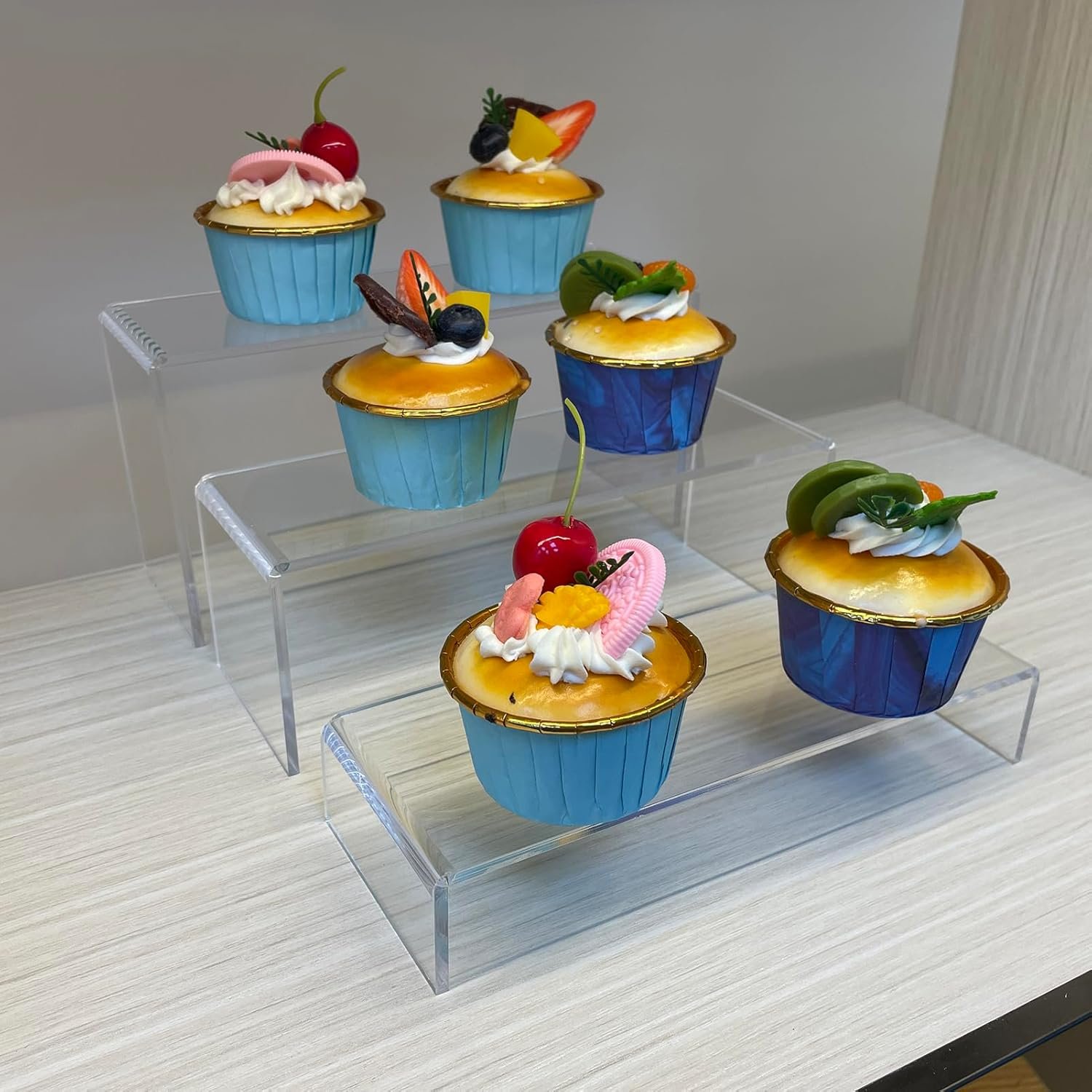 oem odm acrylic riser, 2 set clear acrylic display risers , tansparent riser display stands, large acrylic display stands for organize and decoration factory & wholesale supplier