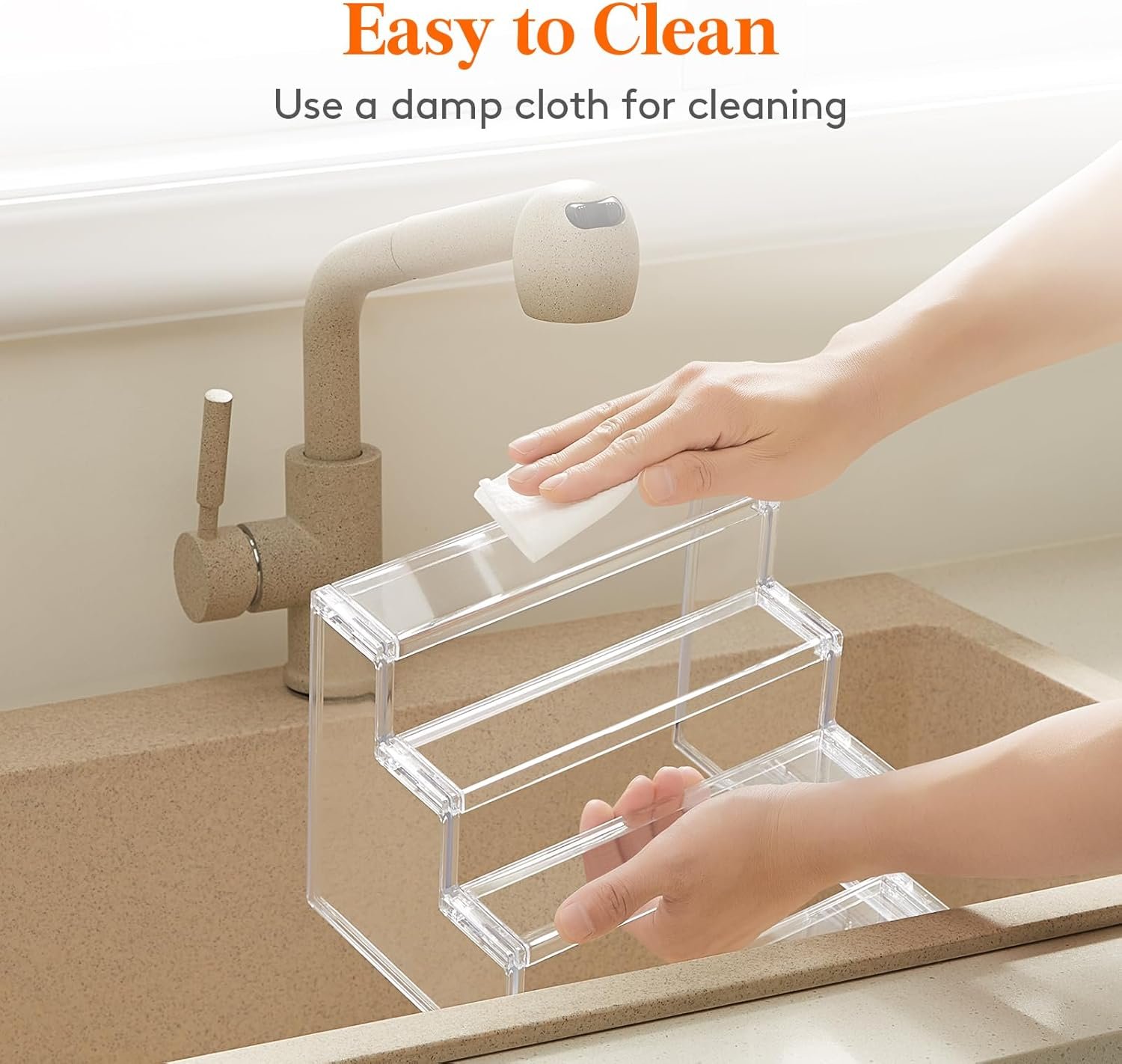 wholesale lifewit 4 tier clear display risers stand, 2 pack plastic risers for display, plastic organizers for figures, cupcake, perfume, dessert, desktop display stand for organize and decoration factory & supplier oem odm