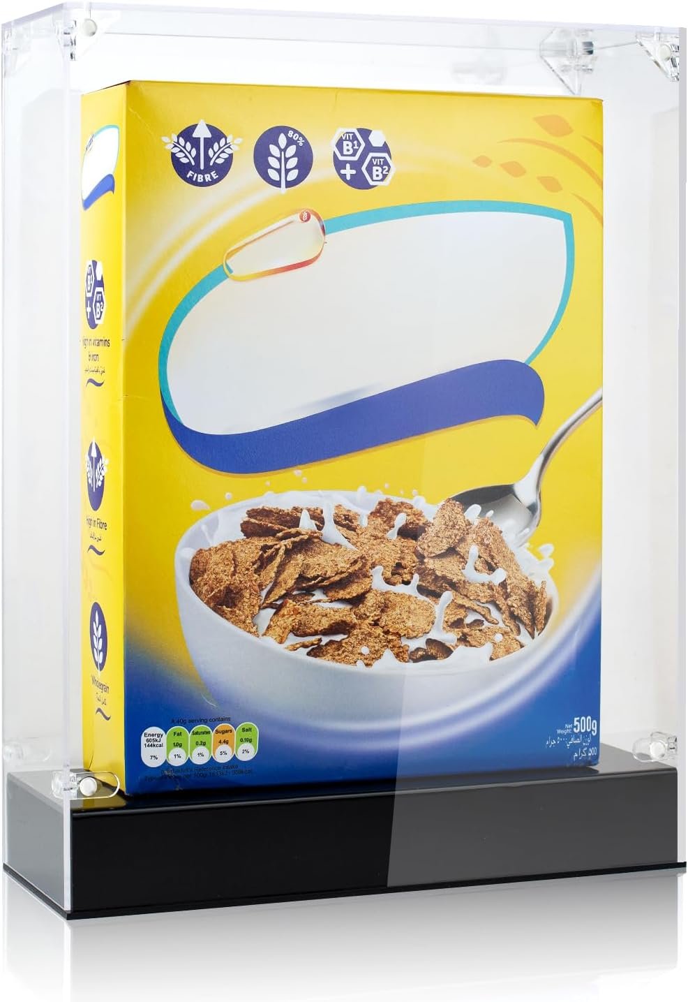 oem odm cereal box display case, 10.6 x 4 x 13.7 clear acrylic display box memorabilia display case & storage sports factory & wholesale supplier
