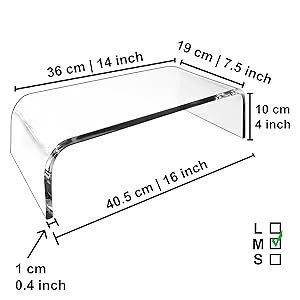 oem odm amt premium acrylic clear monitor riser laptop/pc/multimedia monitor stand for home office factory & wholesale supplier