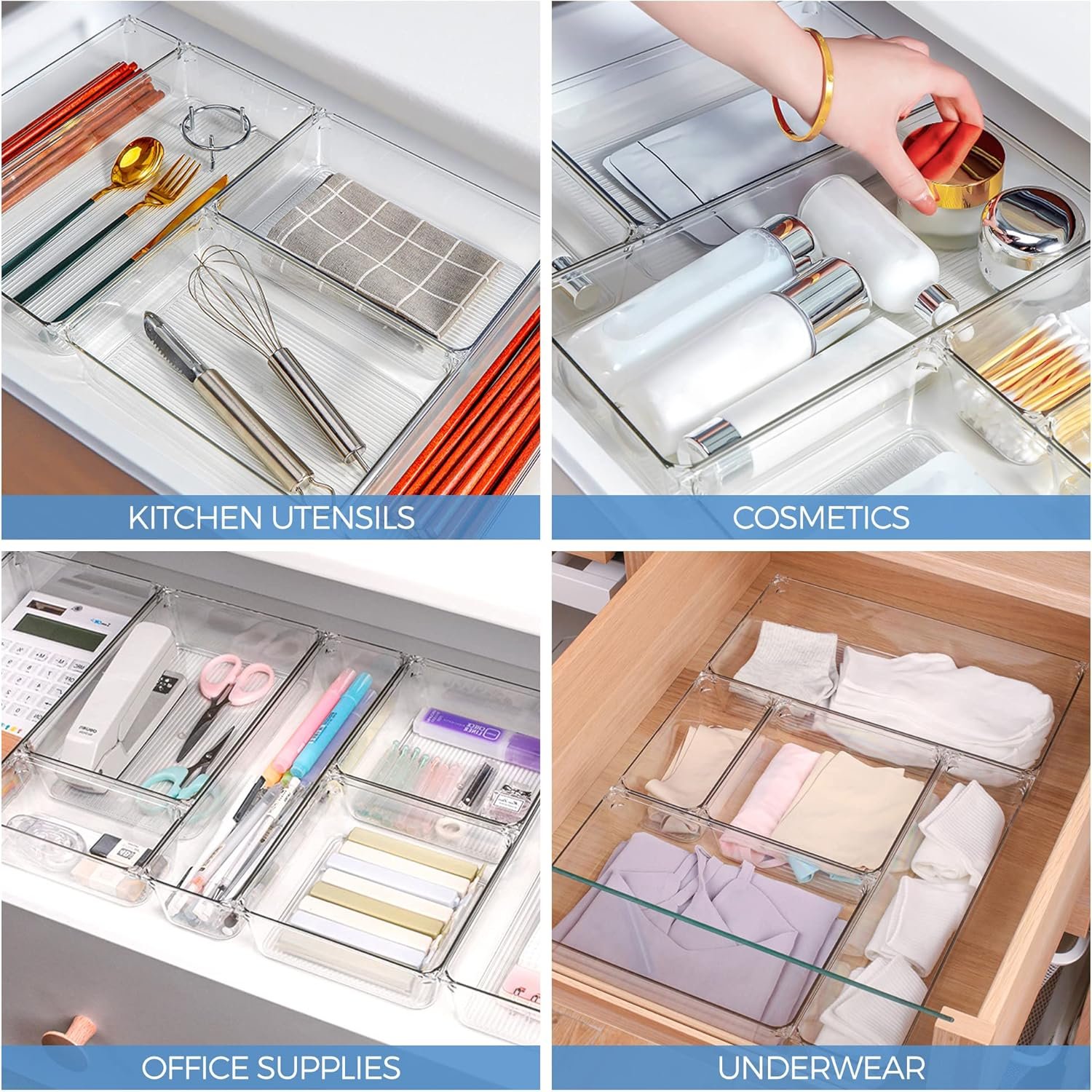 oem odm ravinte 6 pack drawer organizer - 6
